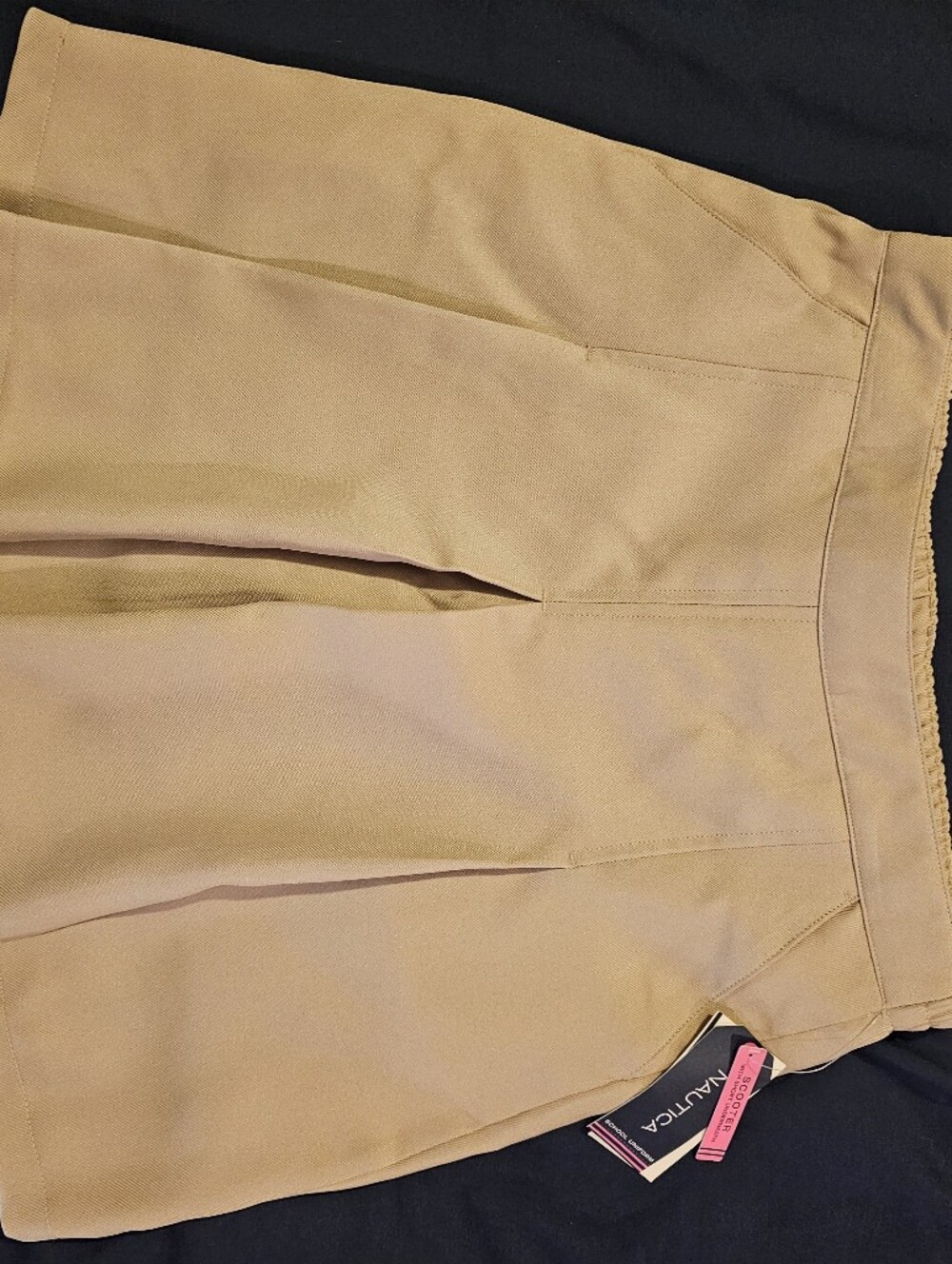 Nautica Girls Beige NWT Pleated Skort Size 14 School Uniforms w/ Full Shorts